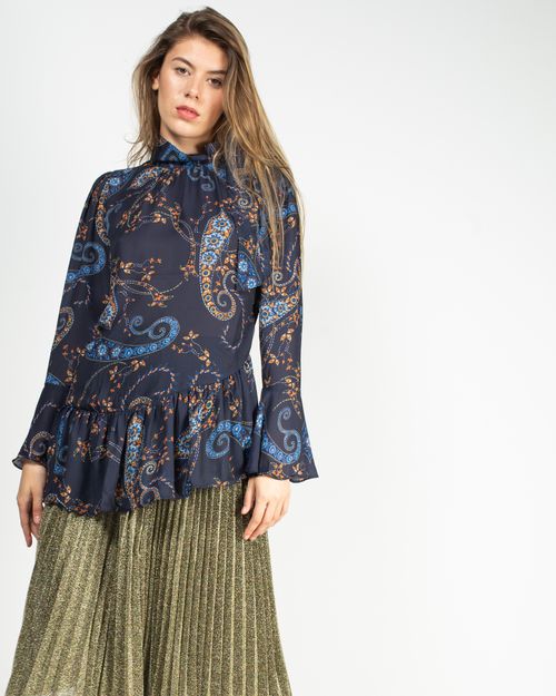 Women Blue  Blouse 1935801022