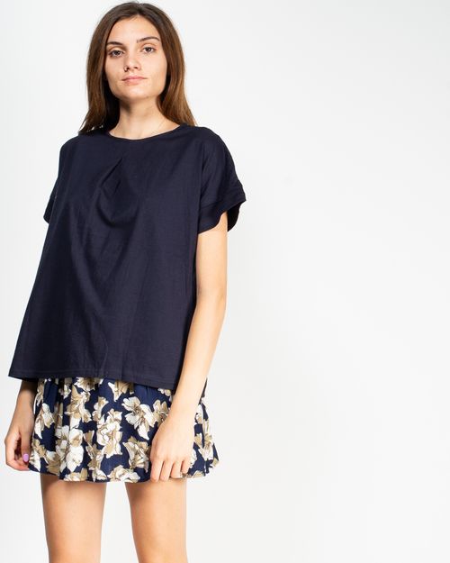 Women Blue Cotton blouse 1919102004