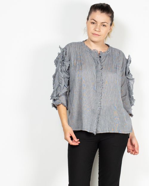 Women  grey blouse 8430493095N