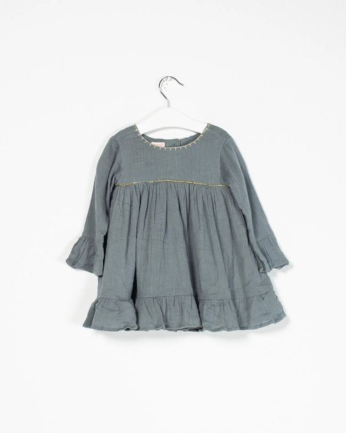 Grey frock for girls N92124001