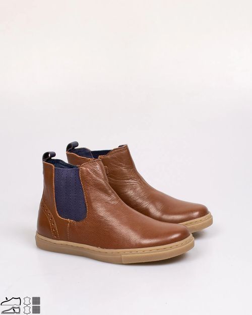 Boys Brown Leather Shoes N902918003