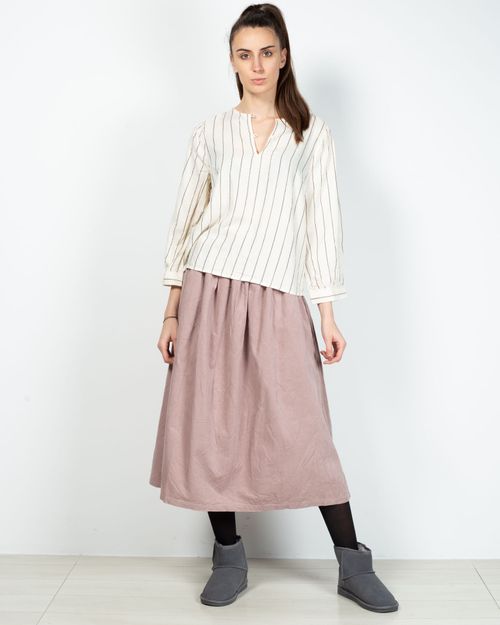 Women Beige Cotton Top  N903009002