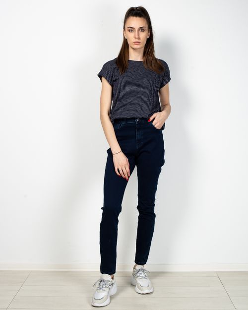 Women Blue Cotton Blend Jeans T1SK101007