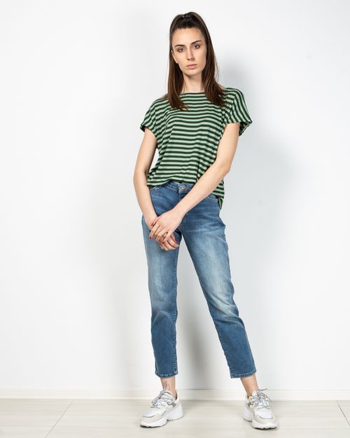 Women Blue Cotton Blend T1SK101018