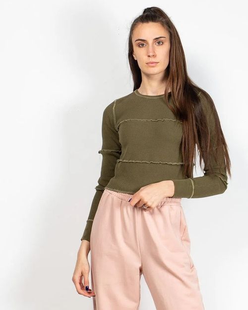 Women Green Cotton Top N903928006