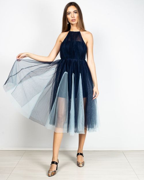 Women Blue Polyester 1937404011