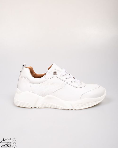 Women White Leather Sneakers 2115401001