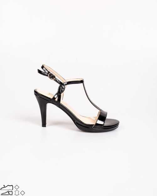 Women Black Synthetic Sandal 2103605014