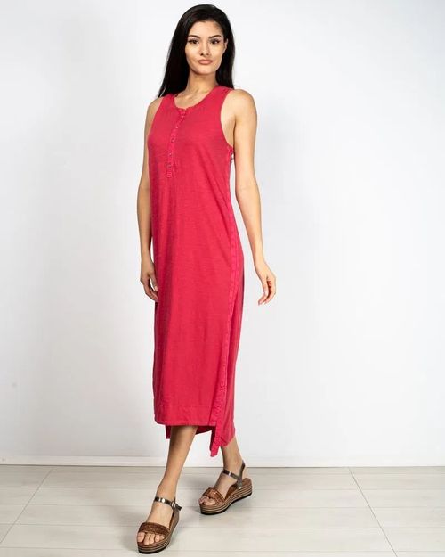 Women Pink Cotton Dress N904128001