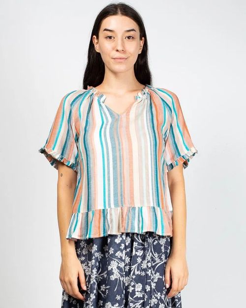 Women Multicolor Cotton Top 2107015001