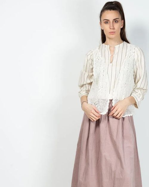 Women White Cotton Jacket N903008001