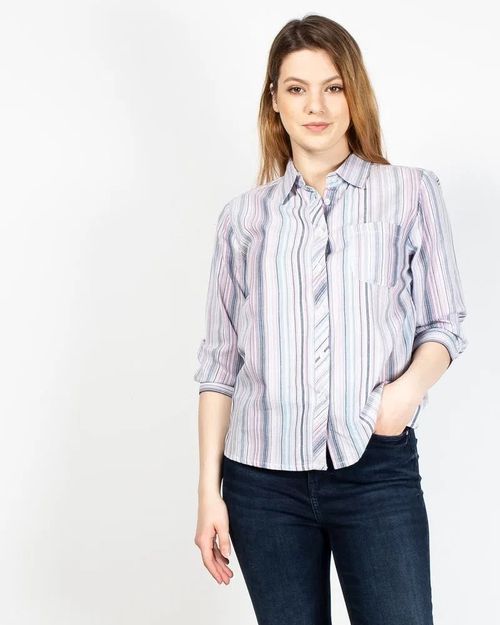 Women Multicolor Cotton Shirt  N903727020