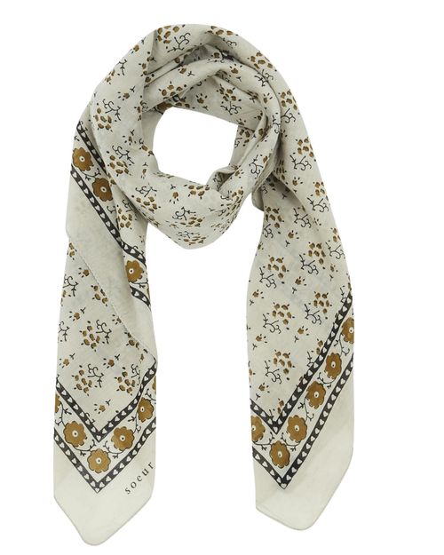 Women Multicolor Cotton Scarf IN21208208