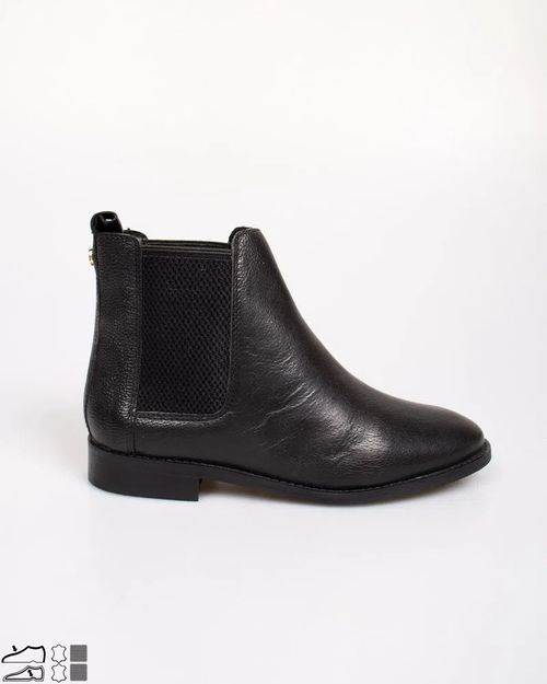Women Black Leather Boot N903201007