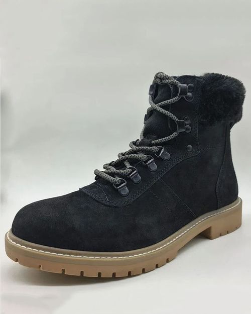 Women Black Leather Boot IN2012002