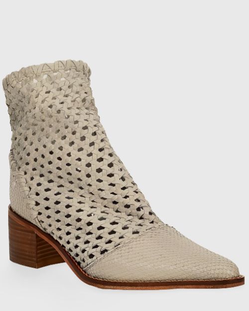 Women Grey Woven boot IN21112112