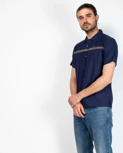 Men Blue Cotton Shirt N903906002