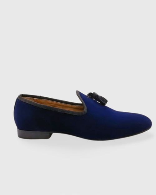 Men Blue Velvet Shoes IN21030030