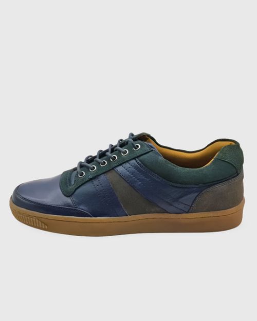 Men Blue Leather Shoes IN21053053