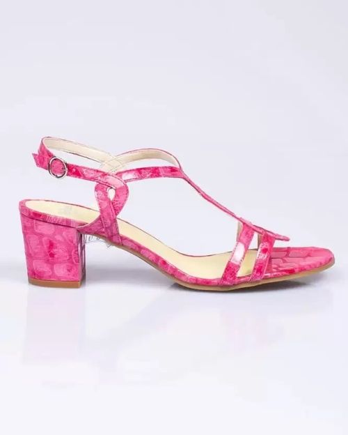 Women Pink Leather Sandal IN22253253