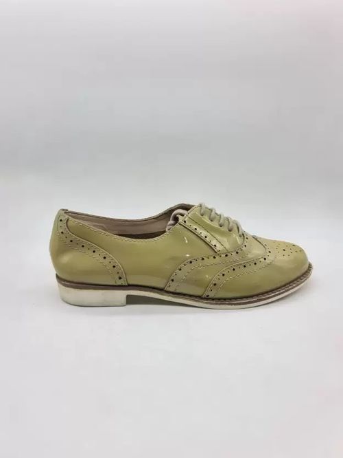 Women Olive Leather Shoes IN22345345