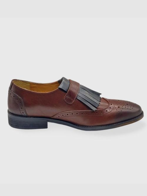 Men Brown Leather Shoes BSN8800102