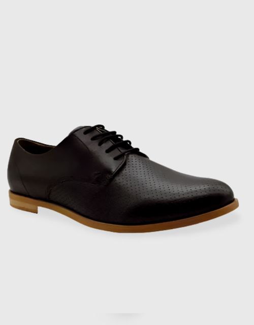 Women Black Leather Shoes 21000053333