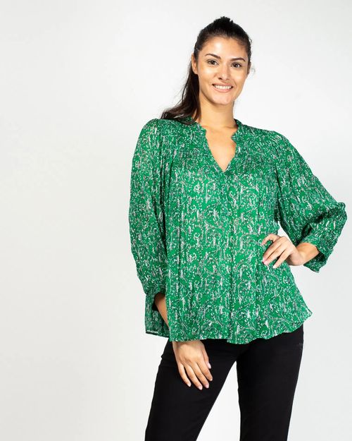 Women Green viscose Blend top IN22354354