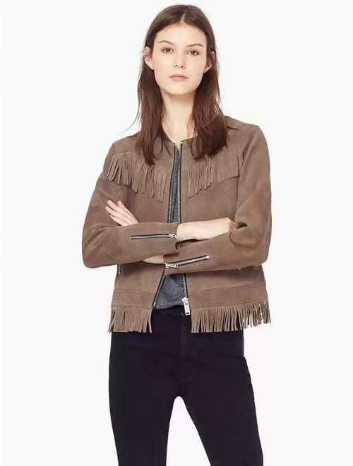 Women Brown Leather Jacket IN21143143