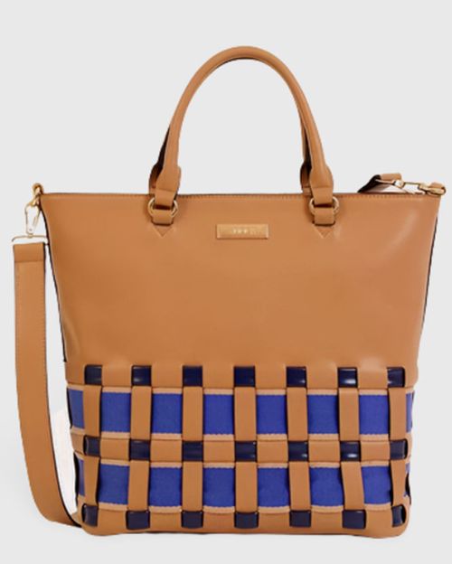 Women Beige Leatherette hand bag  M1591101001