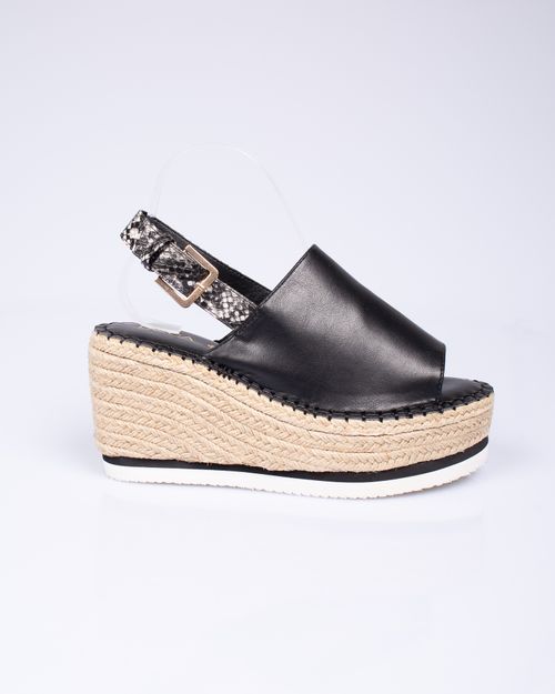 Women Black Synthetic Sandal  22MNB01045