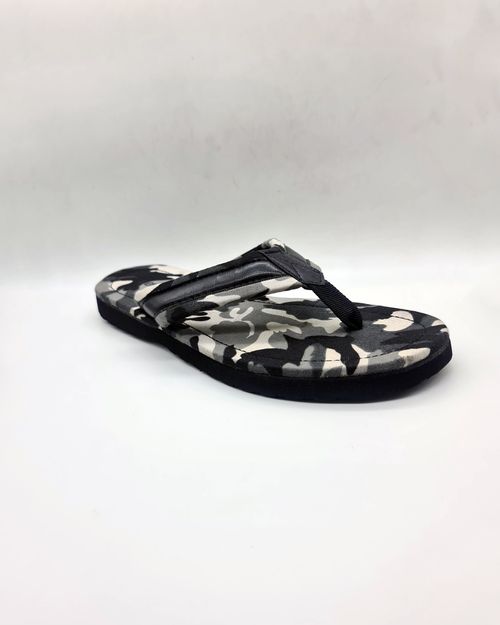 Men Black Leather Slipper IN22381381