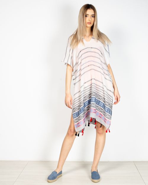 Women Multicolor  Polyester Kaftan dress  22MNB02026