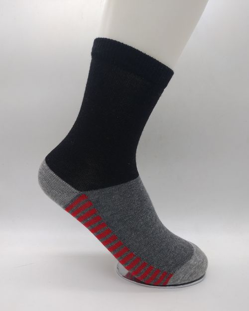Girl Grey Cotton Socks (Pack of 6) INREDBLK0912