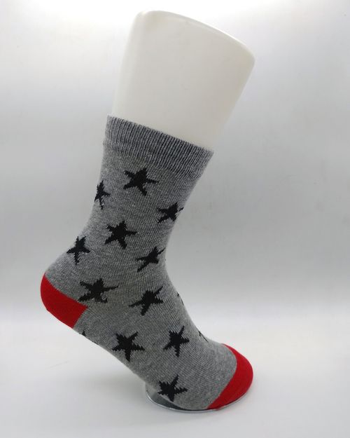 Girl Grey Cotton Socks (Pack of 6) INSTARGREY01