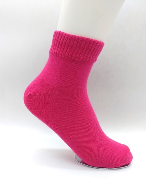 Women Pink Cotton Socks ( Pack of 6) INPINKSOCKS23