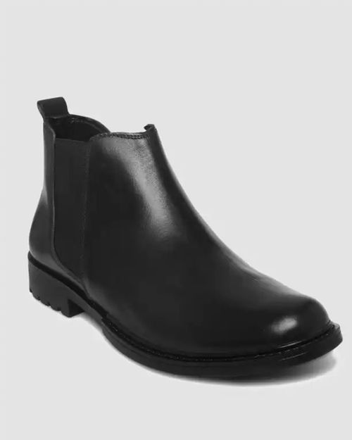 Men Black Leather Boot IN22391391