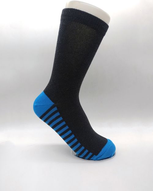 Women Blue cotton Sock INBSTRIPES01