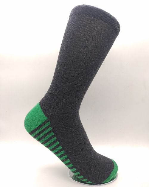 Women Green Cotton Sock INGSTRIPES01