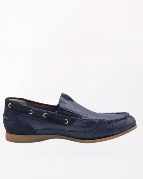 Men Blue leather Loafer IN21033033