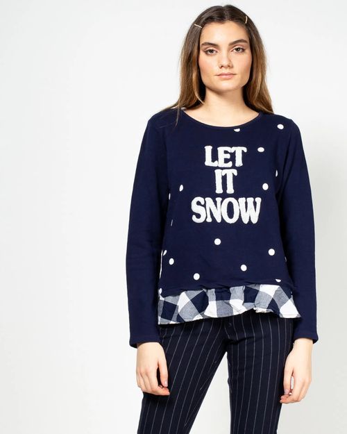 Women Blue Cotton Top 1953006007