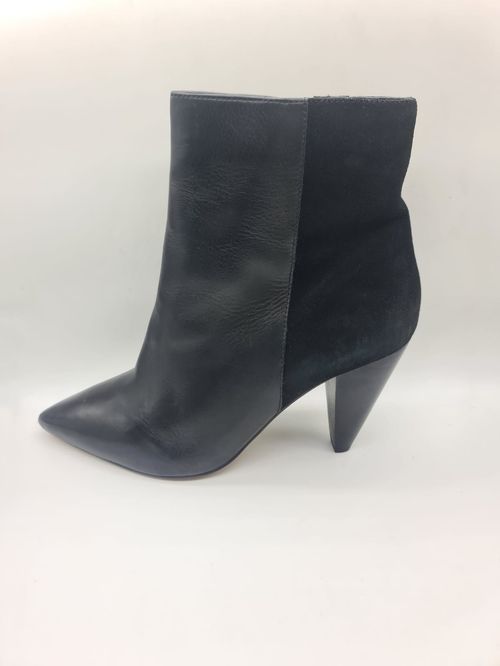 Women Black Leather Boot 202209002