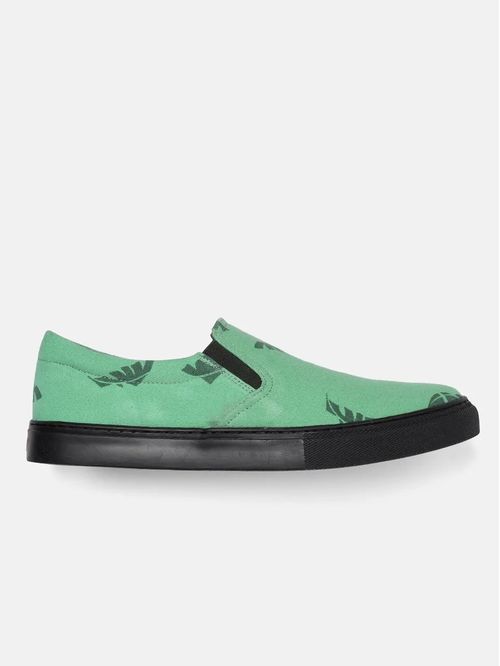 Men Green Canvas Sneakers 202209009