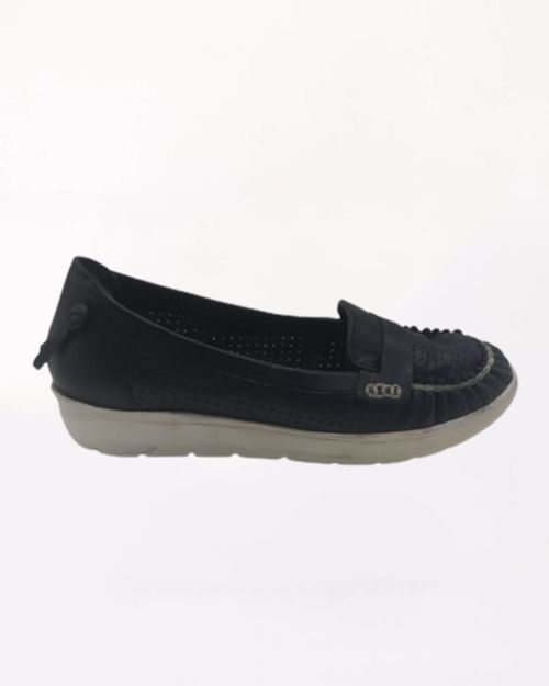 Women Black Leather Bellies IN22417417