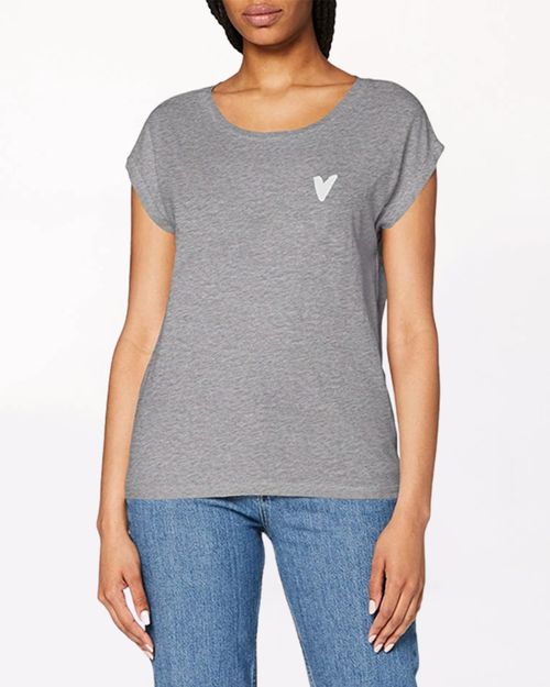 Women Grey Cotton T-Shirt IN22430430