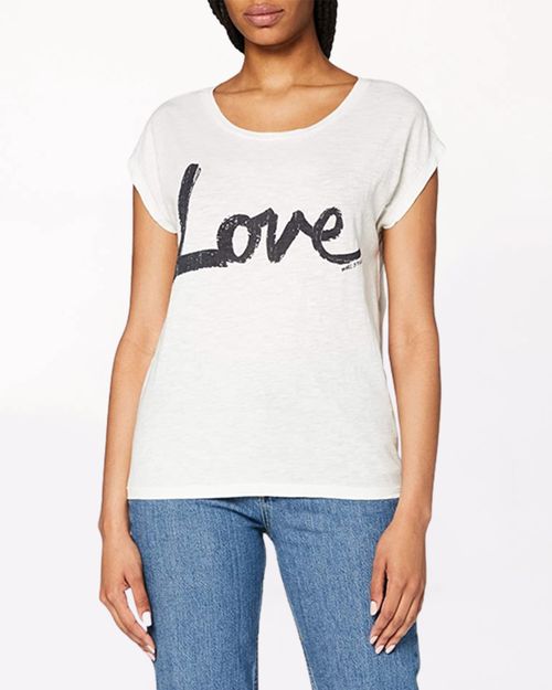 Women White Cotton T-Shirt IN22431431