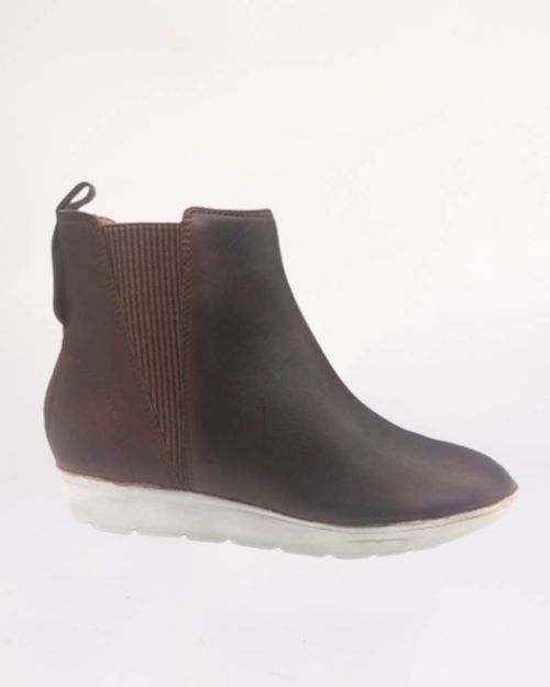 Women brown Leather Boot IN22490490
